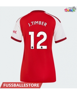 Günstige Arsenal Jurrien Timber #12 Heimtrikot Damen 2026-27 Kurzarm